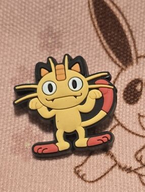 3/$10 Meowth Croc Charm – Classic Team Rocket Pokémon Jibbit